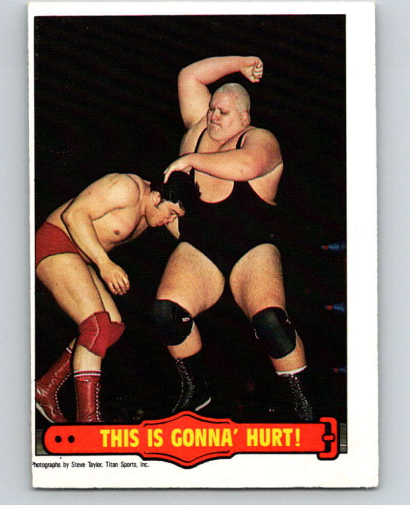 1985 O-Pee-Chee WWF Series 2 #35 This Is Gonna' Hurt! V65889 Image 1