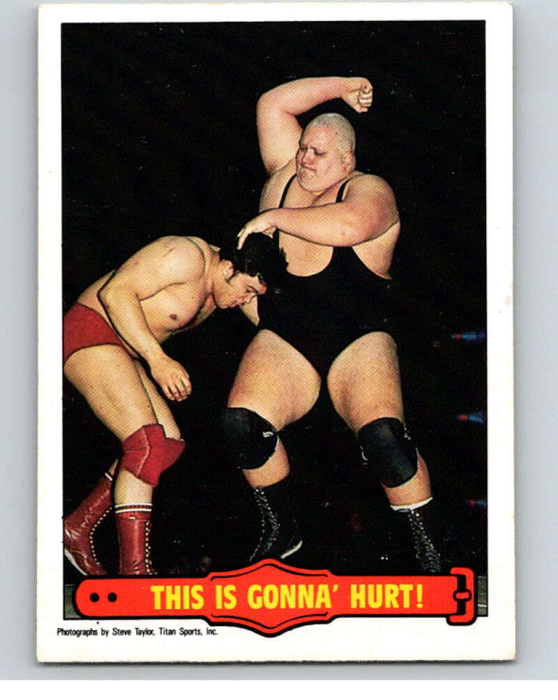 1985 O-Pee-Chee WWF Series 2 #35 This Is Gonna' Hurt! V65890 Image 1