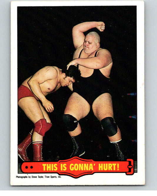 1985 O-Pee-Chee WWF Series 2 #35 This Is Gonna' Hurt!   V65890 Image 1