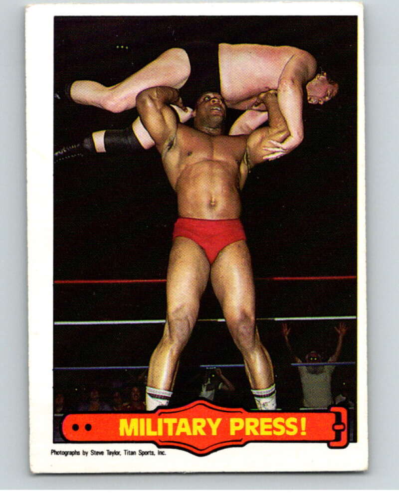 1985 O-Pee-Chee WWF Series 2 #36 Military Press! V65891 Image 1