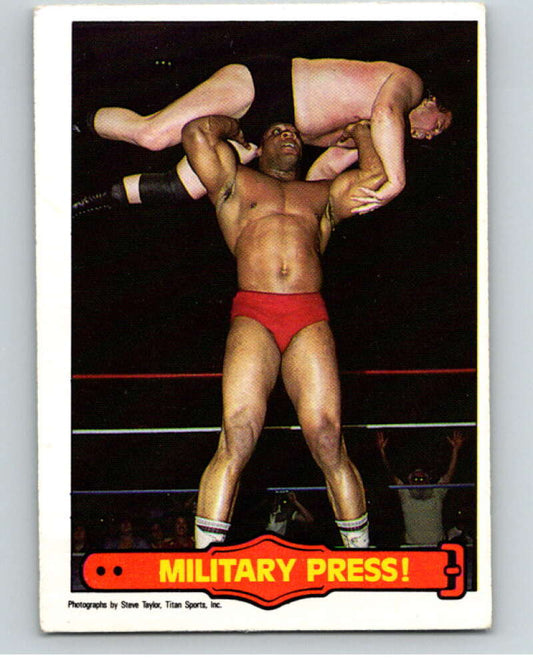 1985 O-Pee-Chee WWF Series 2 #36 Military Press!   V65891 Image 1