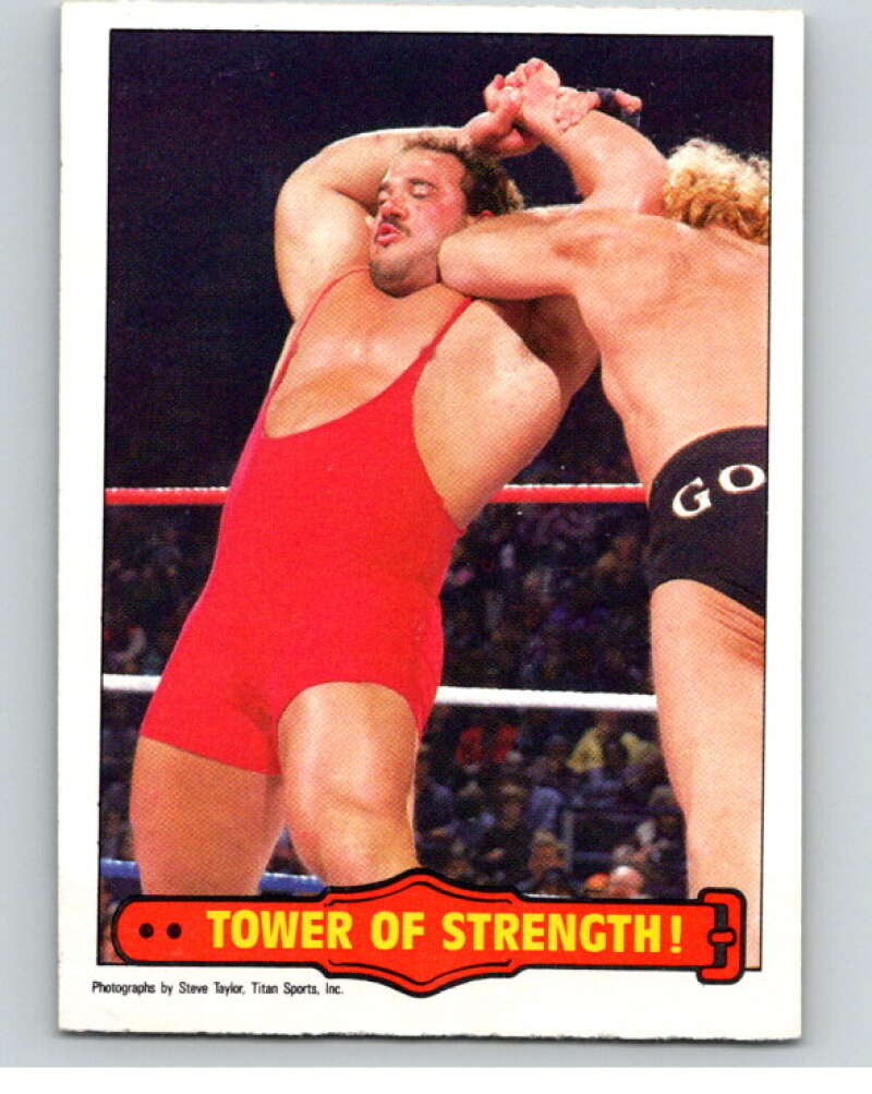 1985 O-Pee-Chee WWF Series 2 #37 Tower Of Strength! V65892 Image 1