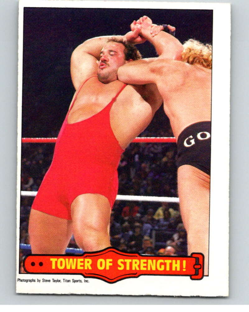 1985 O-Pee-Chee WWF Series 2 #37 Tower Of Strength! V65893 Image 1