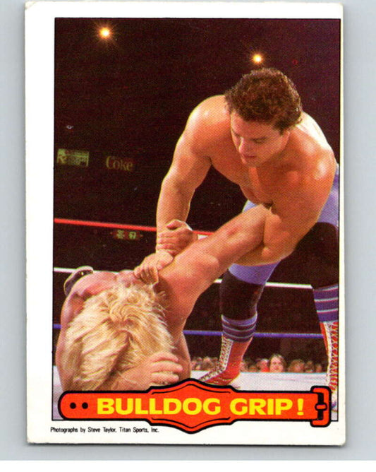 1985 O-Pee-Chee WWF Series 2 #38 Bulldog Grip!   V65895 Image 1