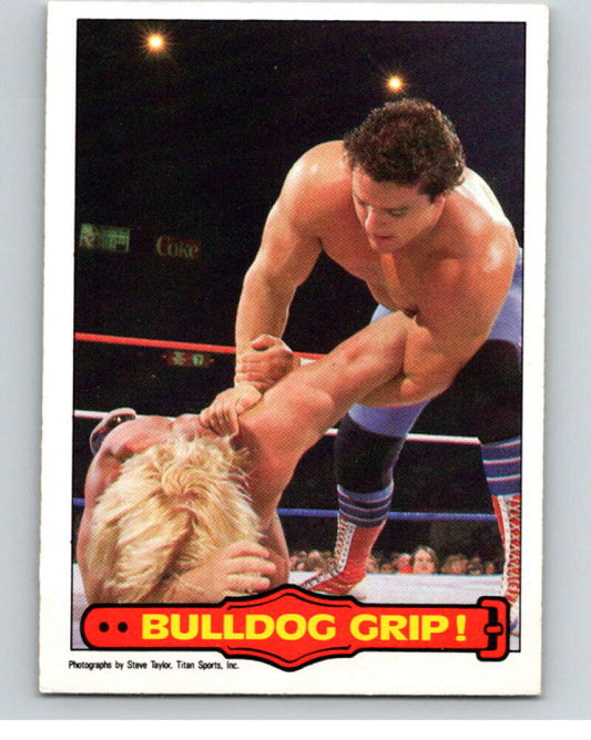 1985 O-Pee-Chee WWF Series 2 #38 Bulldog Grip!   V65896 Image 1