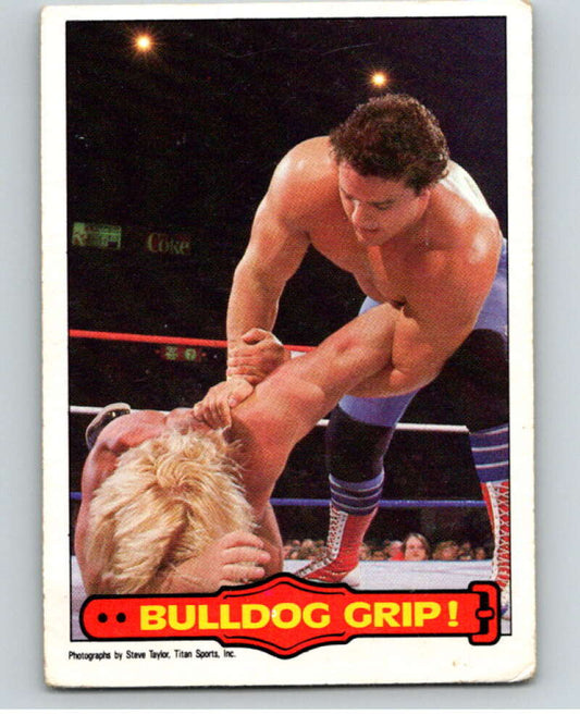 1985 O-Pee-Chee WWF Series 2 #38 Bulldog Grip!   V65897 Image 1