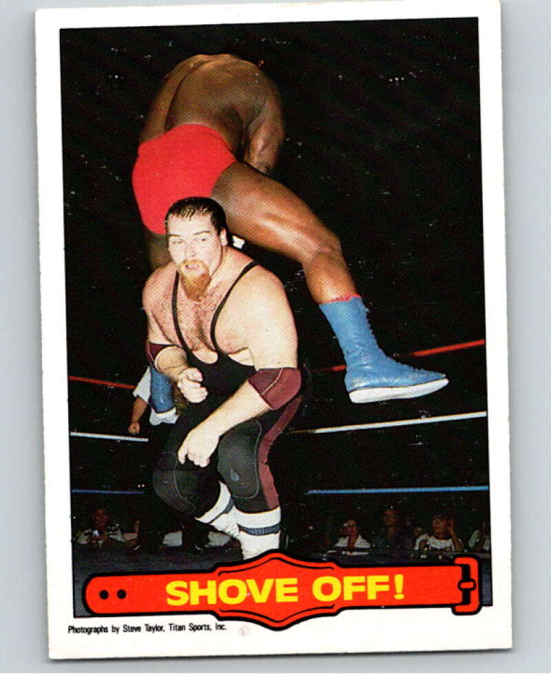 1985 O-Pee-Chee WWF Series 2 #40 Shove Off! V65903 Image 1