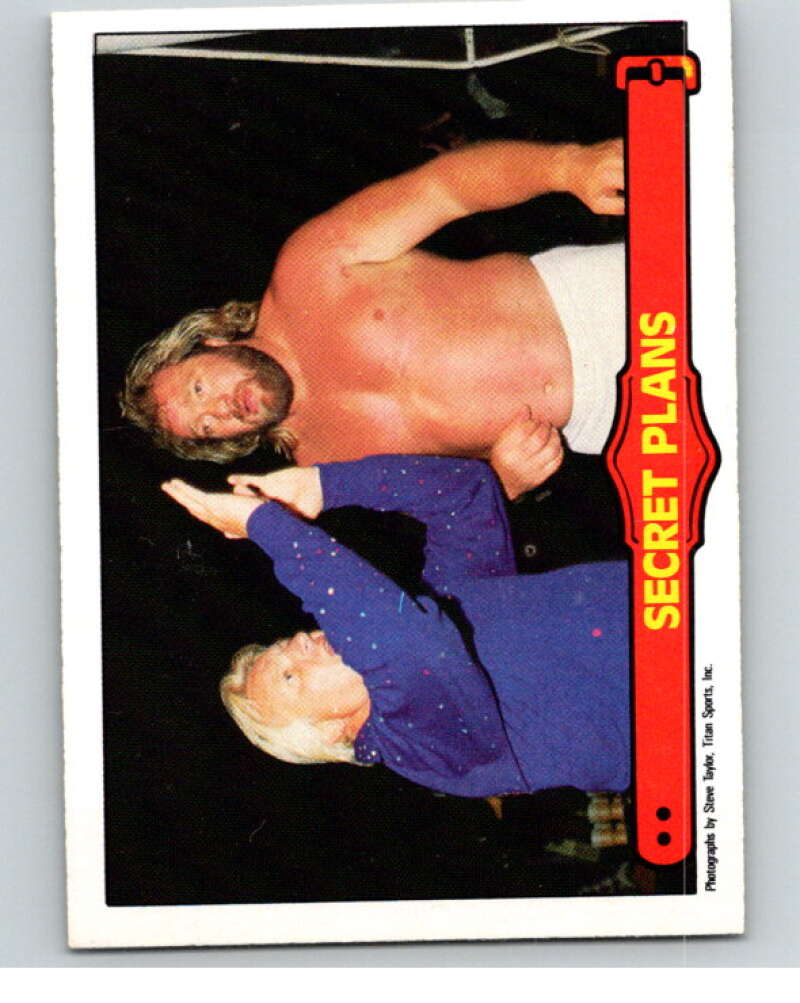 1985 O-Pee-Chee WWF Series 2 #47 Secret Plans V65927 Image 1