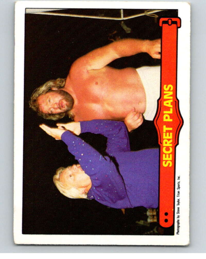 1985 O-Pee-Chee WWF Series 2 #47 Secret Plans V65929 Image 1
