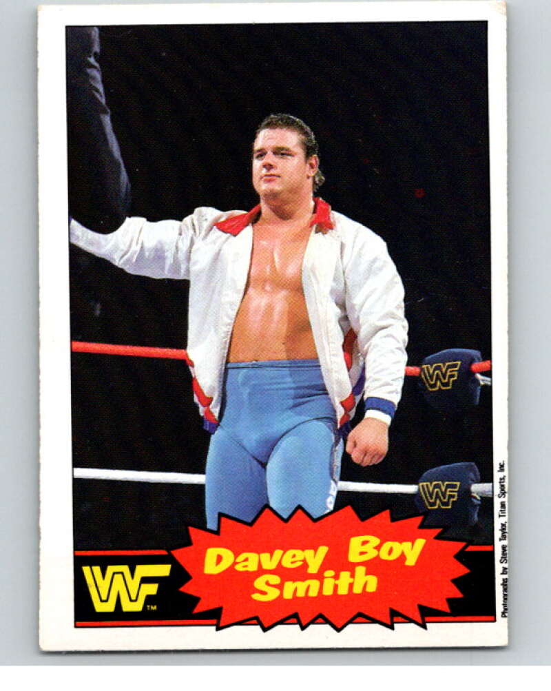 1985 O-Pee-Chee WWF Series 2 #48 Davey Boy Smith V65931 Image 1