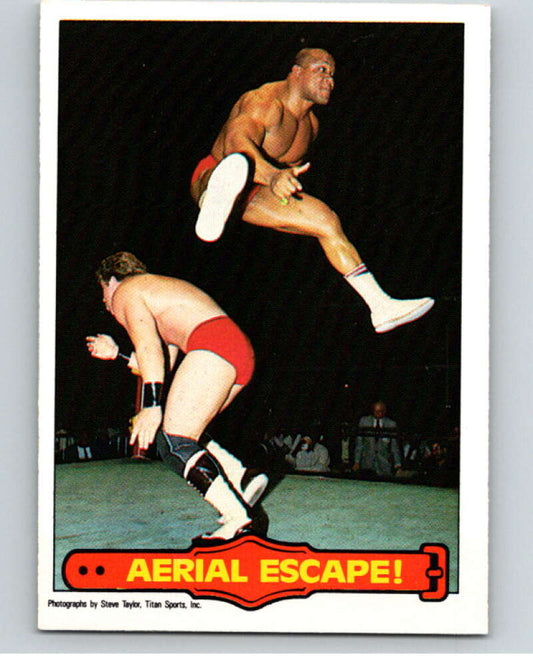 1985 O-Pee-Chee WWF Series 2 #49 Aerial Escape!   V65933 Image 1