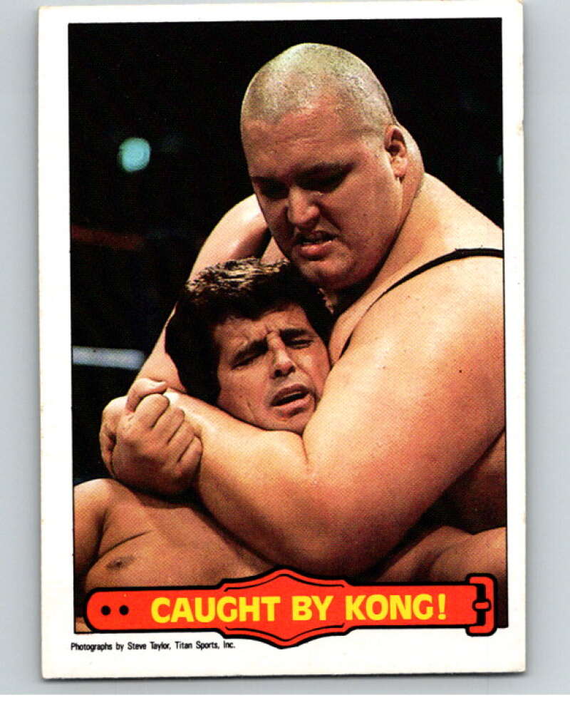 1985 O-Pee-Chee WWF Series 2 #50 Caught By Kong! V65936 Image 1