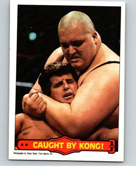 1985 O-Pee-Chee WWF Series 2 #50 Caught By Kong!   V65938 Image 1