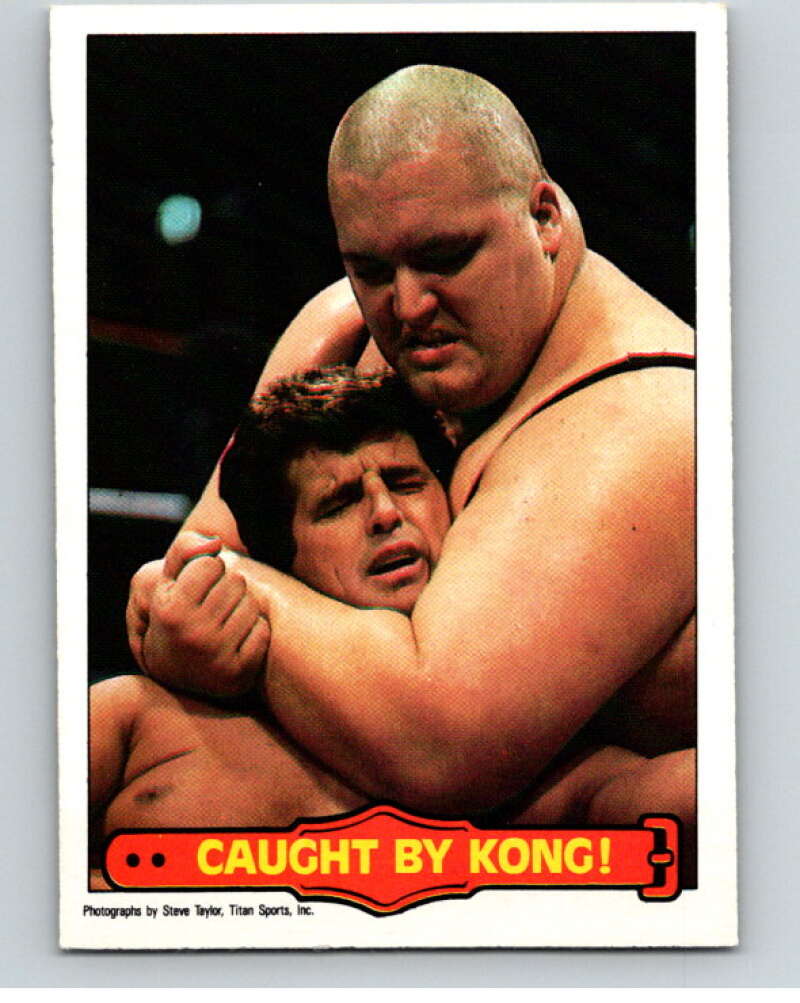 1985 O-Pee-Chee WWF Series 2 #50 Caught By Kong! V65939 Image 1