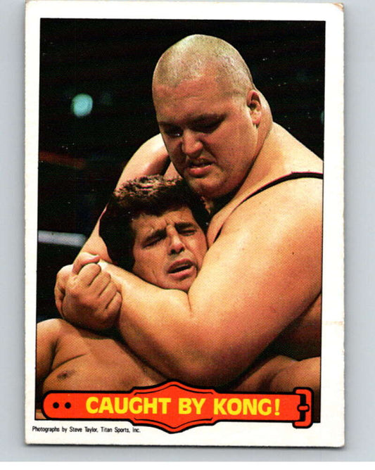 1985 O-Pee-Chee WWF Series 2 #50 Caught By Kong!   V65940 Image 1