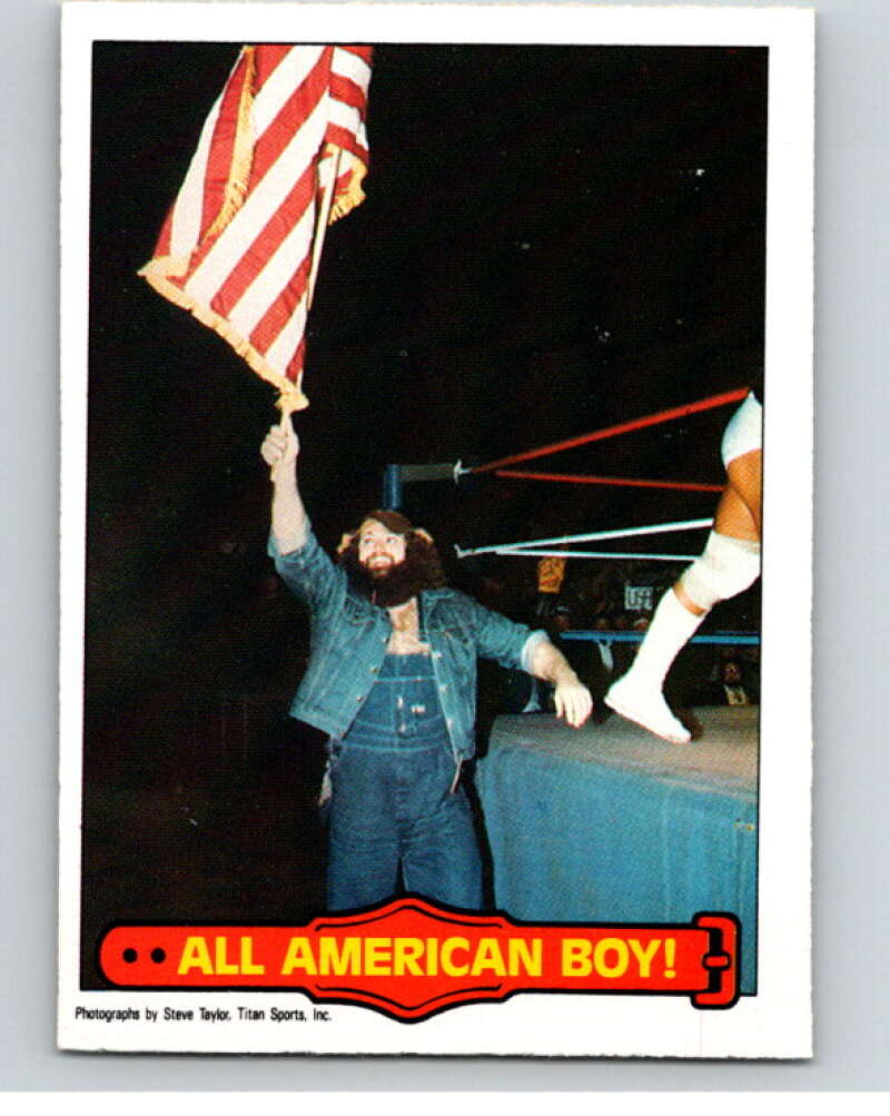 1985 O-Pee-Chee WWF Series 2 #52 All American Boy! V65944 Image 1