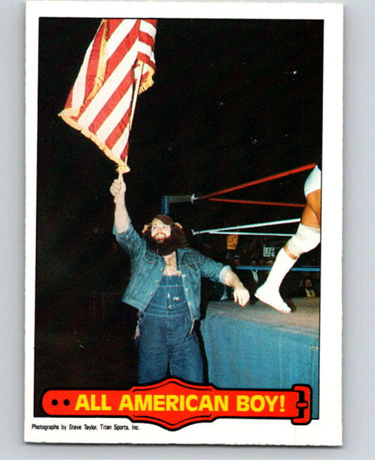 1985 O-Pee-Chee WWF Series 2 #52 All American Boy!   V65944 Image 1