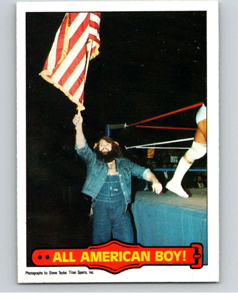 1985 O-Pee-Chee WWF Series 2 #52 All American Boy! V65945 Image 1