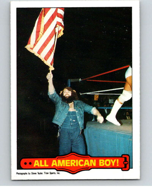 1985 O-Pee-Chee WWF Series 2 #52 All American Boy!   V65945 Image 1