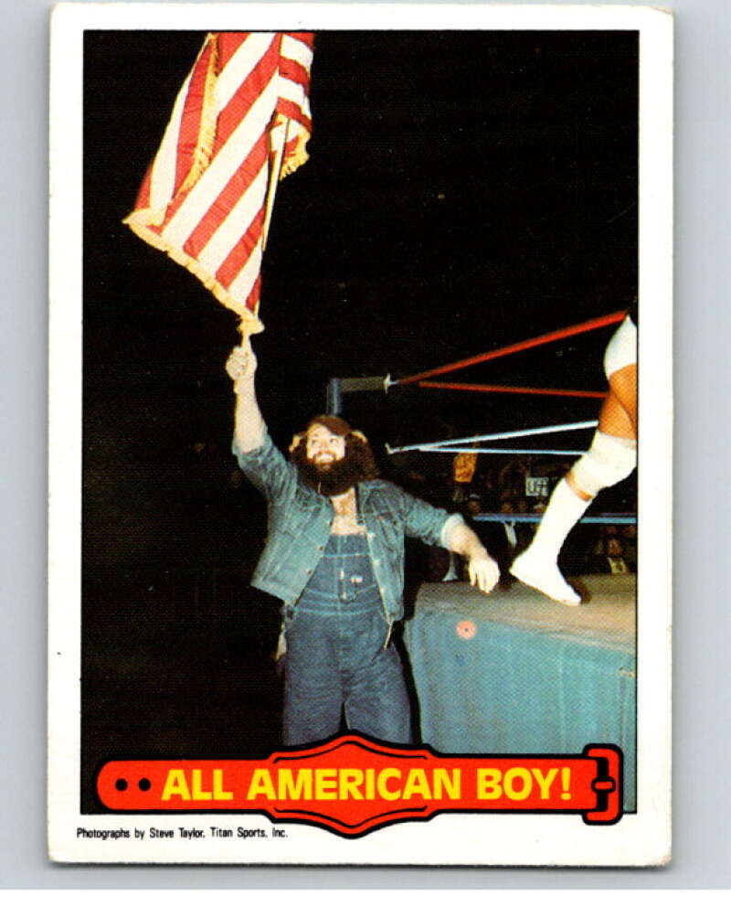 1985 O-Pee-Chee WWF Series 2 #52 All American Boy! V65946 Image 1