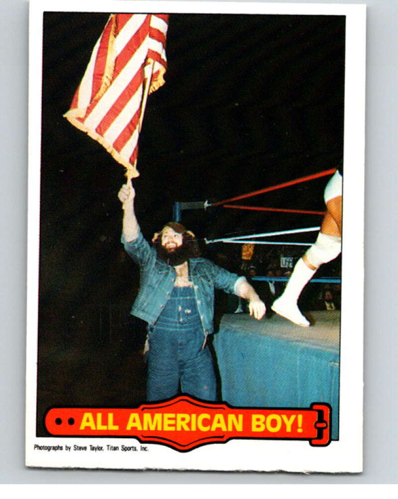 1985 O-Pee-Chee WWF Series 2 #52 All American Boy! V65947 Image 1