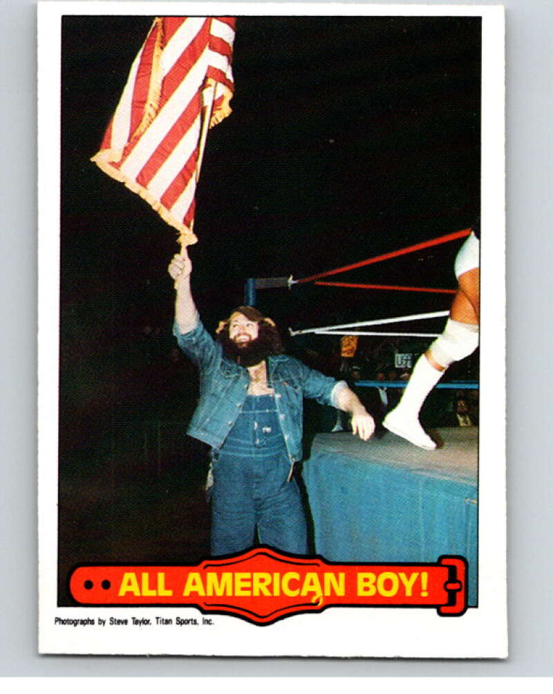 1985 O-Pee-Chee WWF Series 2 #52 All American Boy! V65948 Image 1