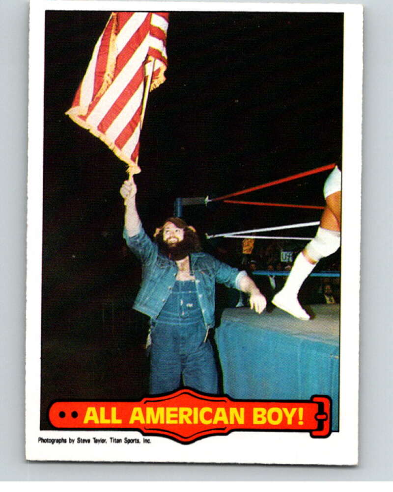1985 O-Pee-Chee WWF Series 2 #52 All American Boy! V65949 Image 1