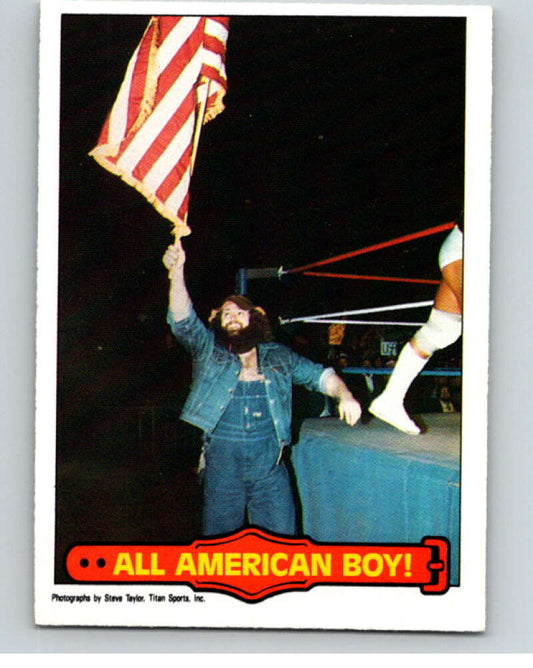 1985 O-Pee-Chee WWF Series 2 #52 All American Boy!   V65949 Image 1