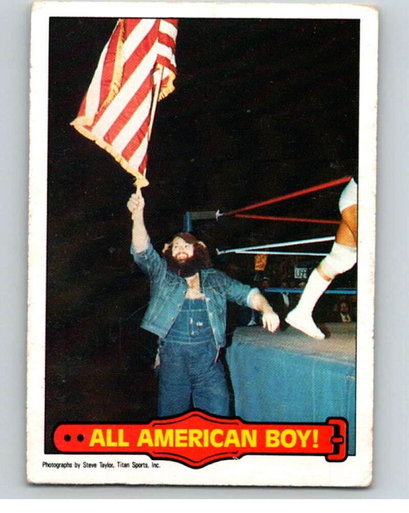 1985 O-Pee-Chee WWF Series 2 #52 All American Boy! V65950 Image 1