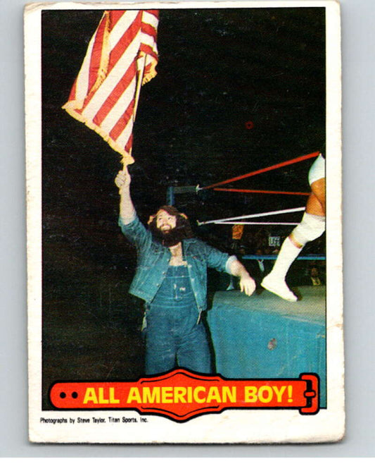 1985 O-Pee-Chee WWF Series 2 #52 All American Boy!   V65951 Image 1