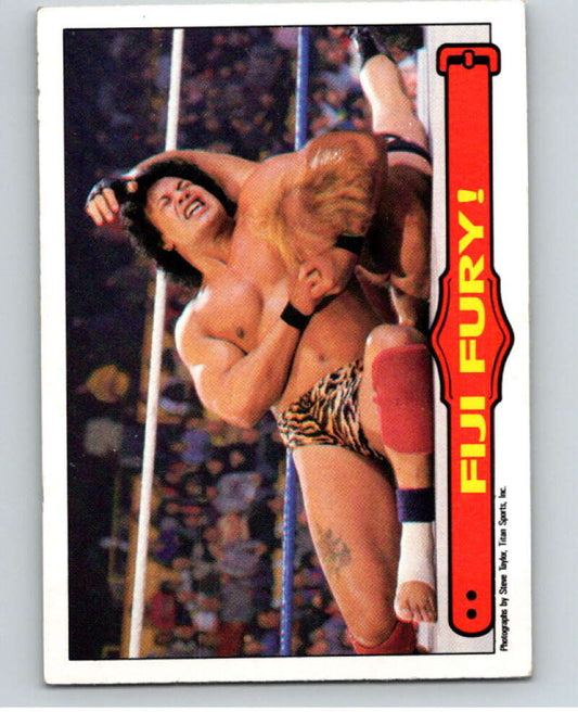 1985 O-Pee-Chee WWF Series 2 #53 Fiji Fury!   V65952 Image 1