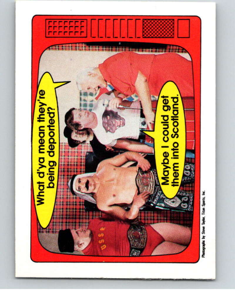 1985 O-Pee-Chee WWF Series 2 #54 Volkoff/Sheik/Orton/Piper/Blassie V65954 Image 1