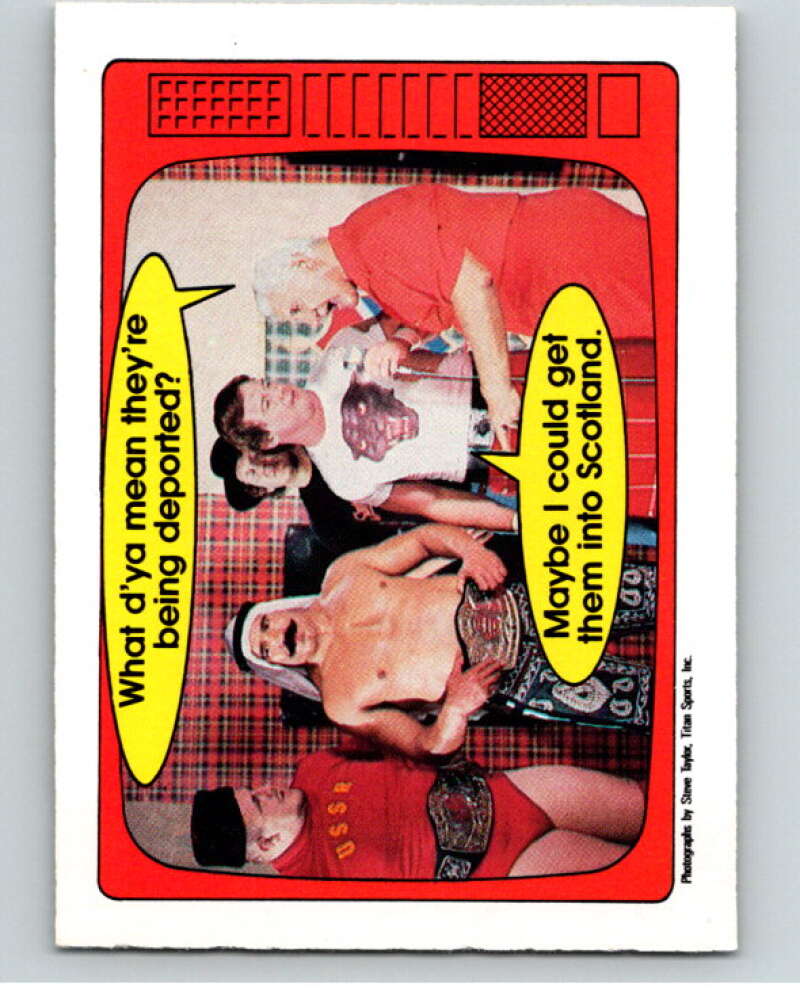 1985 O-Pee-Chee WWF Series 2 #54 Volkoff/Sheik/Orton/Piper/Blassie V65955 Image 1