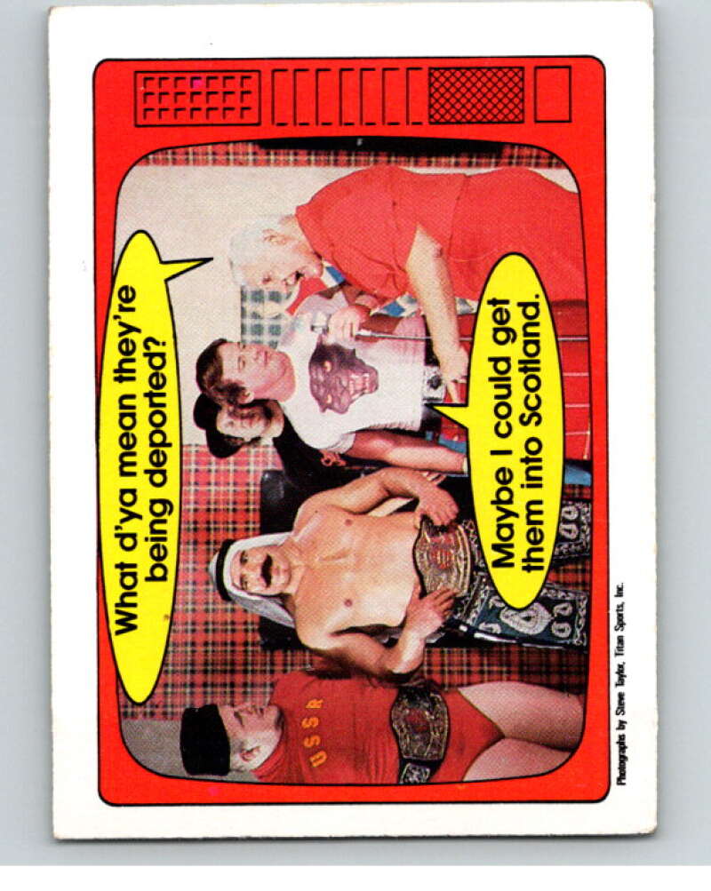 1985 O-Pee-Chee WWF Series 2 #54 Volkoff/Sheik/Orton/Piper/Blassie V65957 Image 1