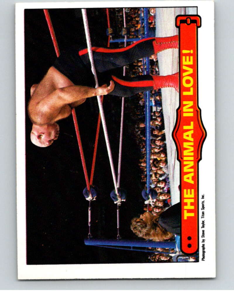 1985 O-Pee-Chee WWF Series 2 #60 The Animal In Love! V65973 Image 1