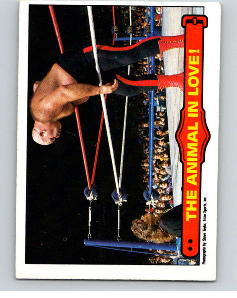1985 O-Pee-Chee WWF Series 2 #60 The Animal In Love! V65974 Image 1