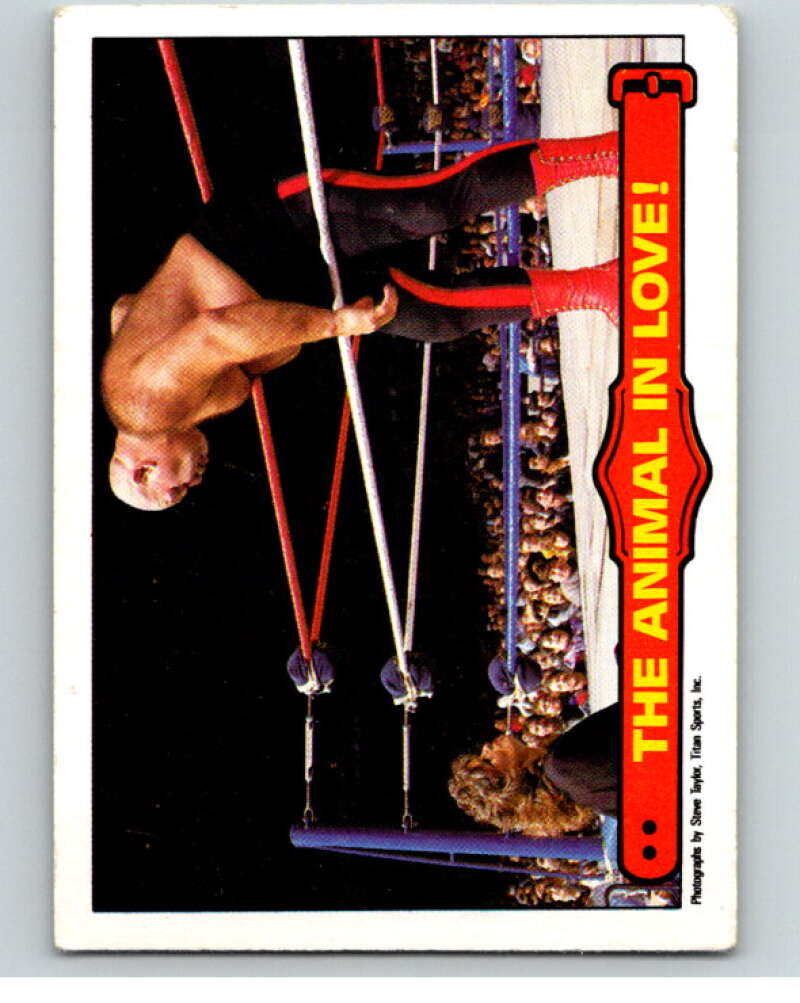 1985 O-Pee-Chee WWF Series 2 #60 The Animal In Love! V65975 Image 1