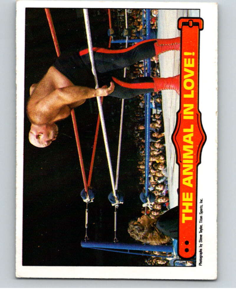 1985 O-Pee-Chee WWF Series 2 #60 The Animal In Love! V65976 Image 1