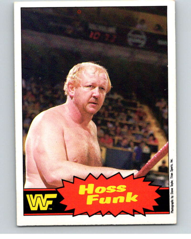 1985 O-Pee-Chee WWF Series 2 #61 Hoss Funk V65978 Image 1