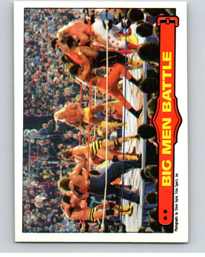 1985 O-Pee-Chee WWF Series 2 #68 Big Men Battle V65995 Image 1