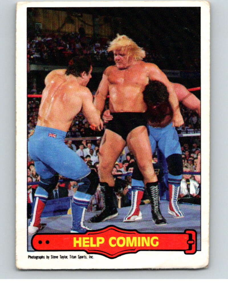 1985 O-Pee-Chee WWF Series 2 #69 Help Coming V65997 Image 1
