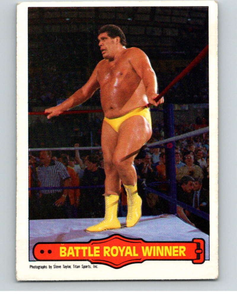 1985 O-Pee-Chee WWF Series 2 #73 Battle Royal Winner V66008 Image 1