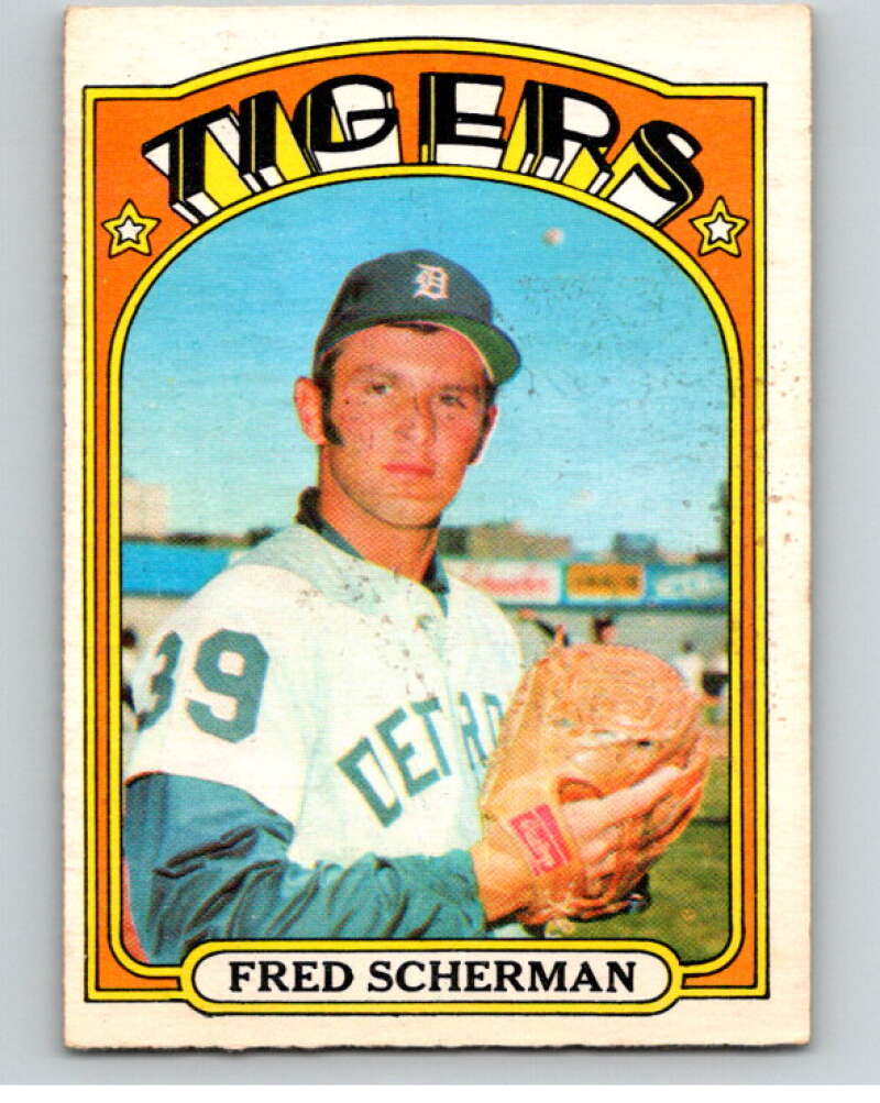 1972 O-Pee-Chee Baseball #6 Fred Scherman Detroit Tigers V66026 Image 1