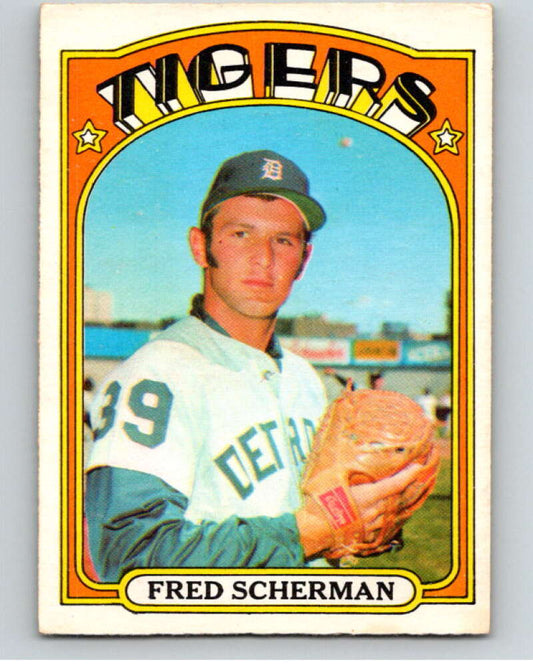 1972 O-Pee-Chee Baseball #6 Fred Scherman  Detroit Tigers  V66027 Image 1