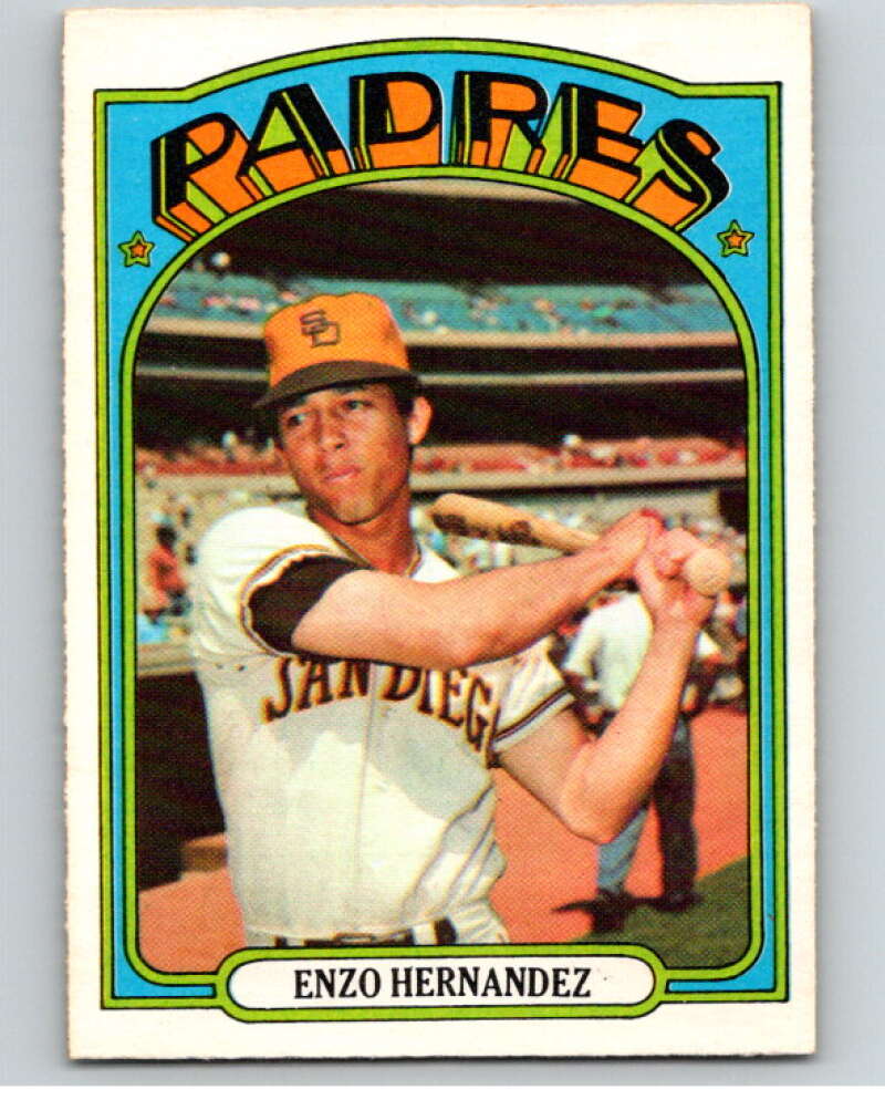 1972 O-Pee-Chee Baseball #7 Enzo Hernandez San Diego Padres V66029 Image 1