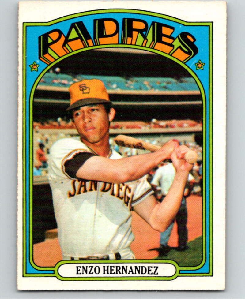 1972 O-Pee-Chee Baseball #7 Enzo Hernandez San Diego Padres V66030 Image 1