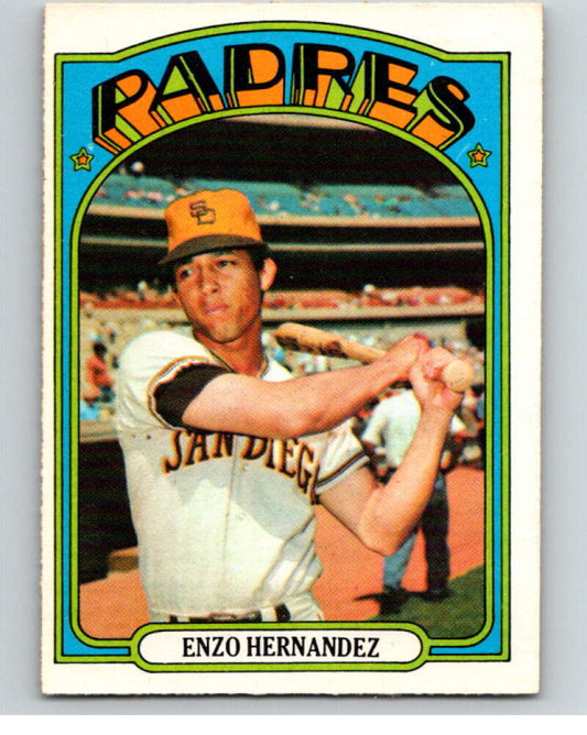1972 O-Pee-Chee Baseball #7 Enzo Hernandez  San Diego Padres  V66030 Image 1