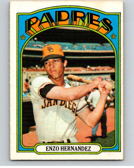 1972 O-Pee-Chee Baseball #7 Enzo Hernandez  San Diego Padres  V66031 Image 1