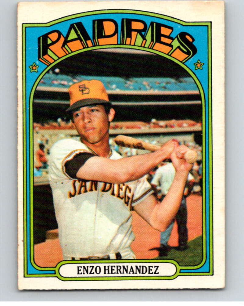 1972 O-Pee-Chee Baseball #7 Enzo Hernandez San Diego Padres V66032 Image 1