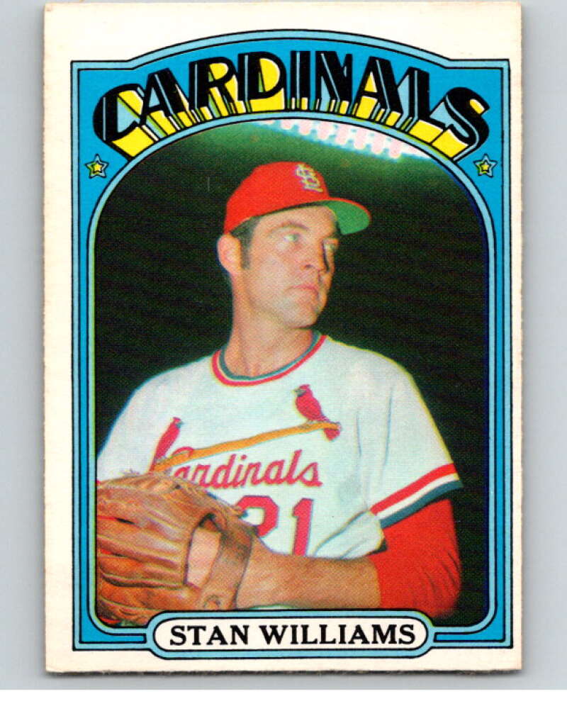 1972 O-Pee-Chee Baseball #9 Stan Williams St. Louis Cardinals V66037 Image 1